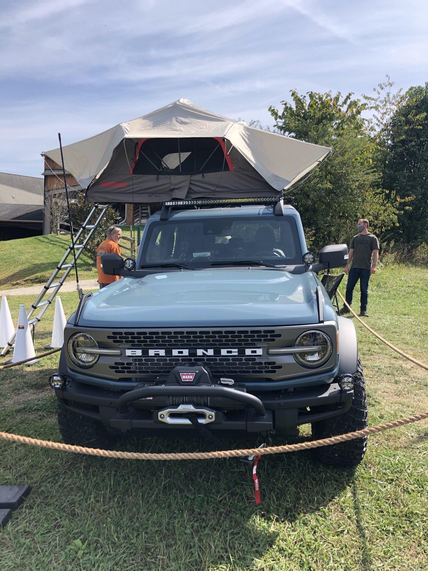 Ford Bronco First new Broncos spotted at Super Celebration East E97C59BD-1B8A-487B-940B-E4BD2DAF4360