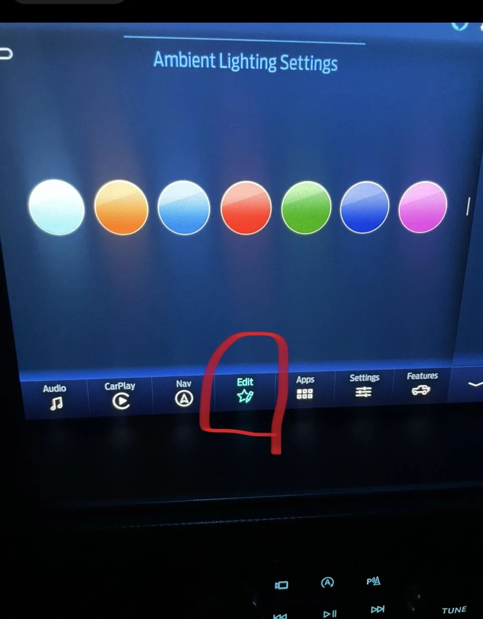 Ford Bronco Color changing ambient lighting using Ford OEM parts EE56FE8F-8182-4894-93DA-CD97C861A5F8