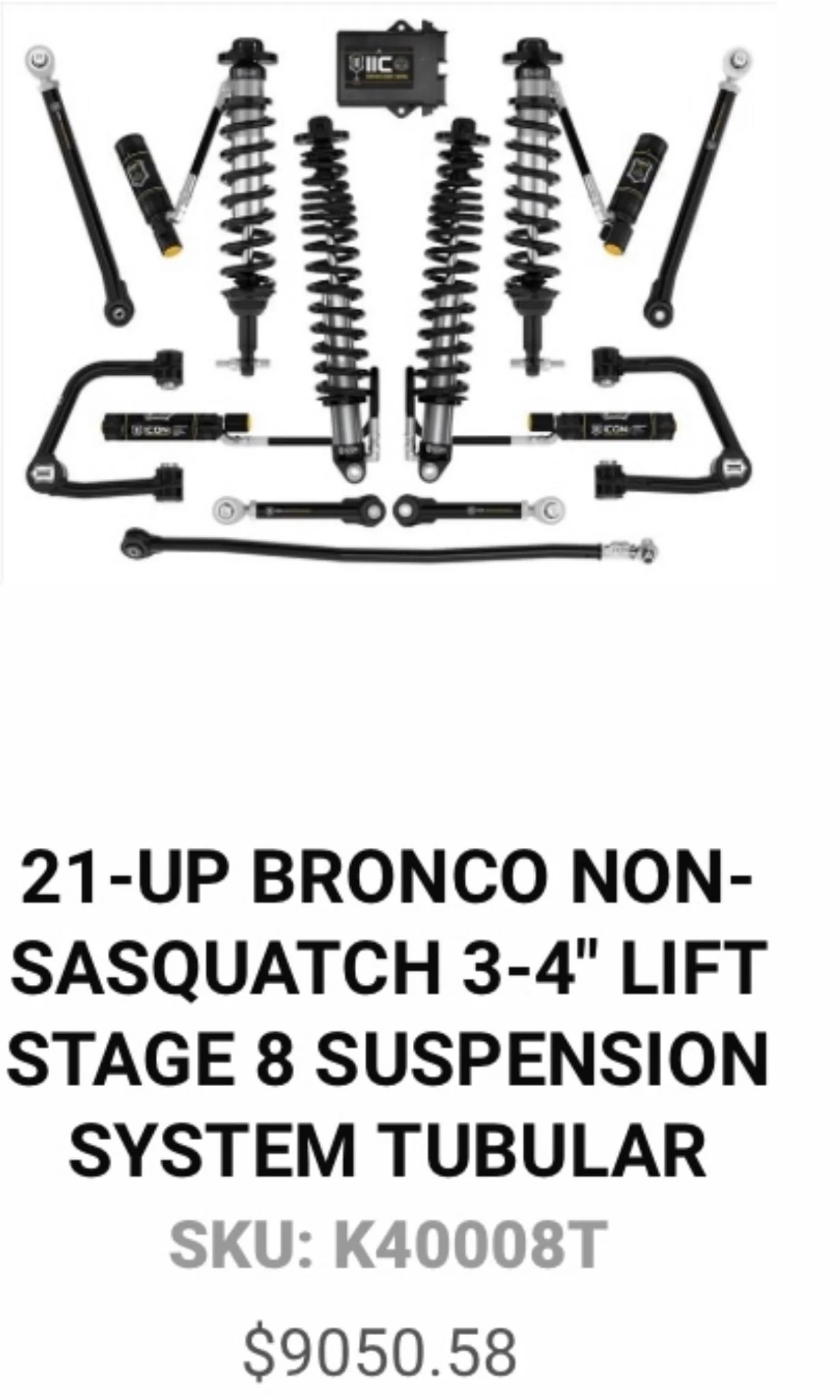 Ford Bronco ICON Complete Coilover Suspension Systems (Stages 3 through 8) 6EDF7311-B32E-4B3E-A598-693100235C6B