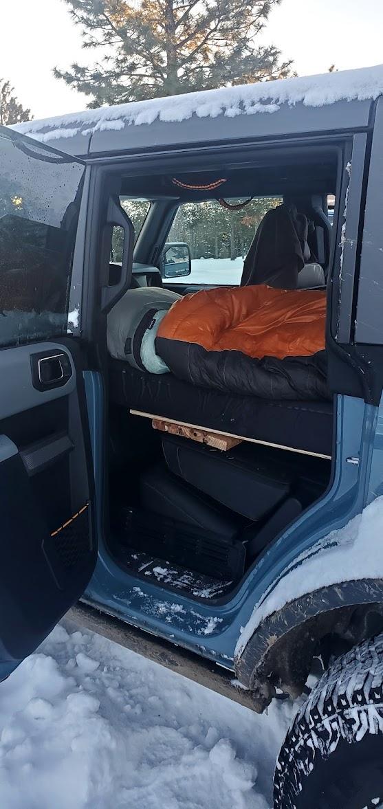 Ford Bronco My Custom 4 Door Sleeping Platform Design -- feedback? 20230122_080048