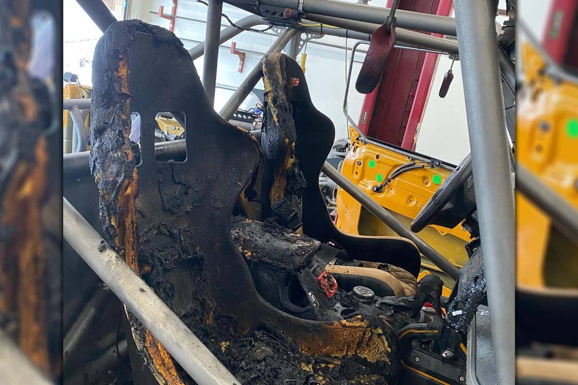 Ford Bronco Bronco race vehicle burns down before racing in King of Hammers Bronco-Burnt-Inline-3