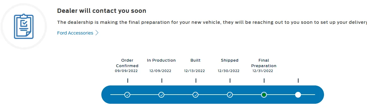 Ford Bronco 12/5/2022 Build week with spreadsheet 1674567826249