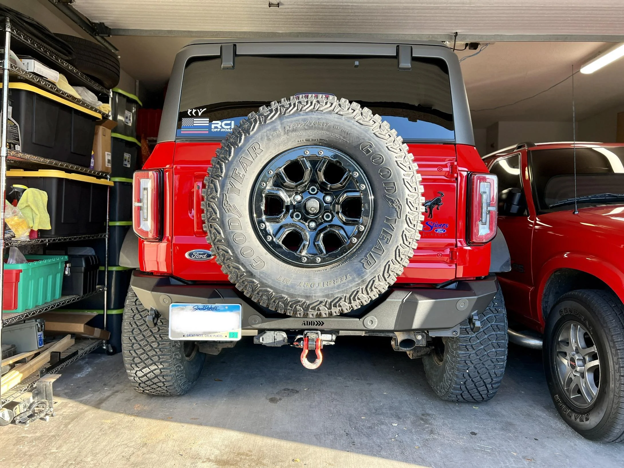 Ford Bronco ADD Rock Fighter rear bumper installed E495561F-4B3F-49A1-B81C-2767B608EE87