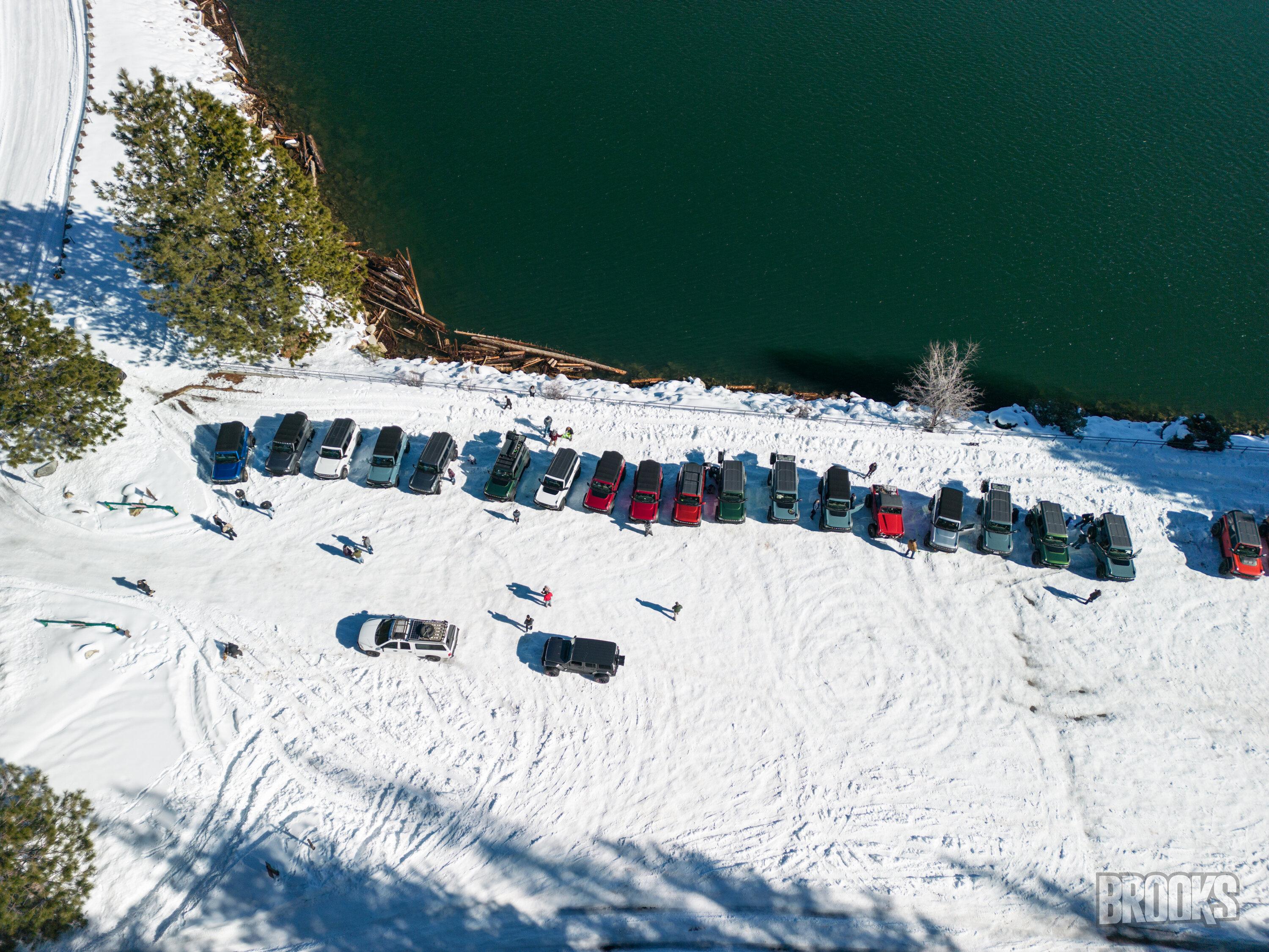 Ford Bronco 20+ Broncos hit the mountain to find some snow... lessons were learned DJI_0010