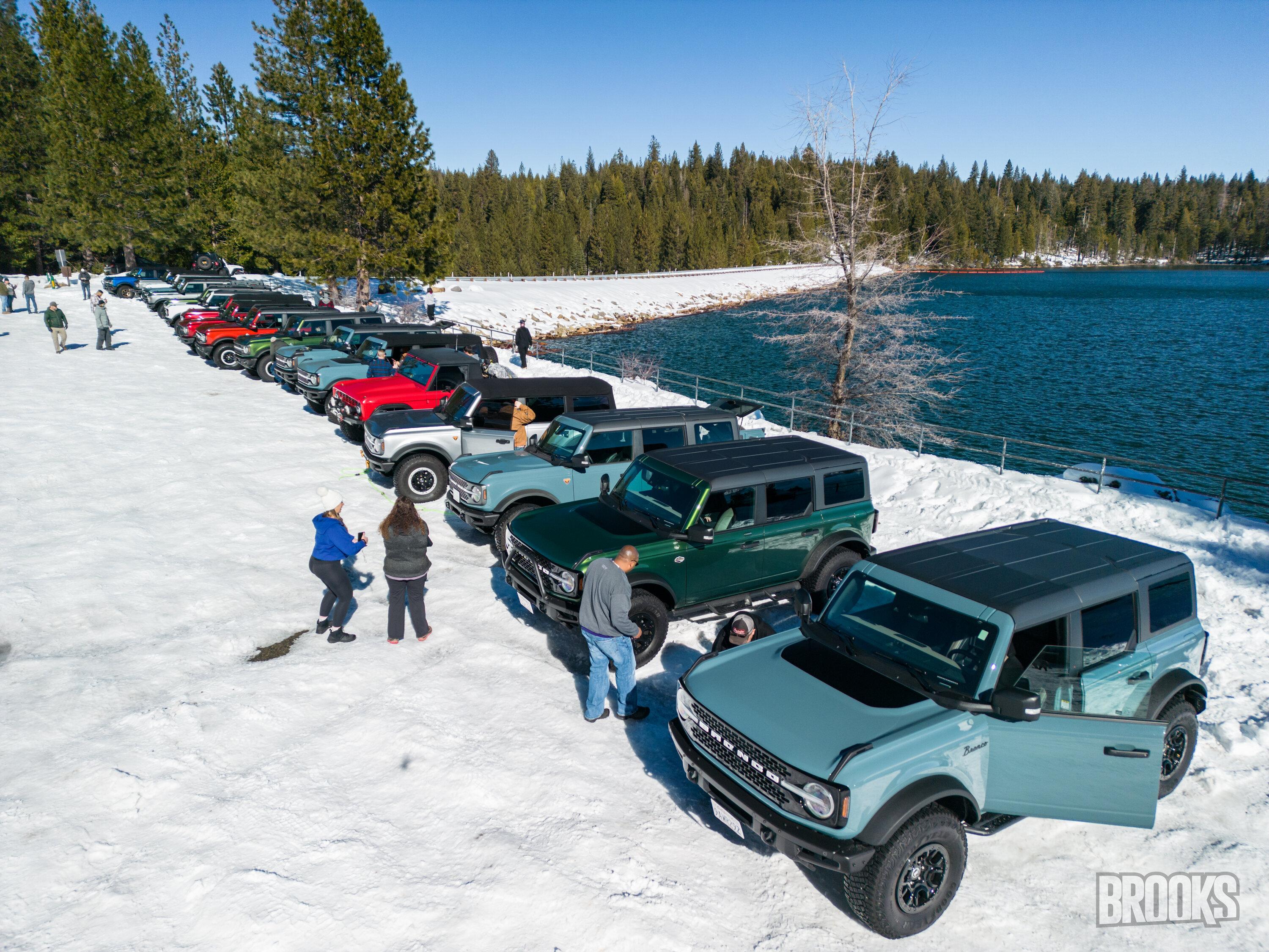 Ford Bronco 20+ Broncos hit the mountain to find some snow... lessons were learned DJI_0013