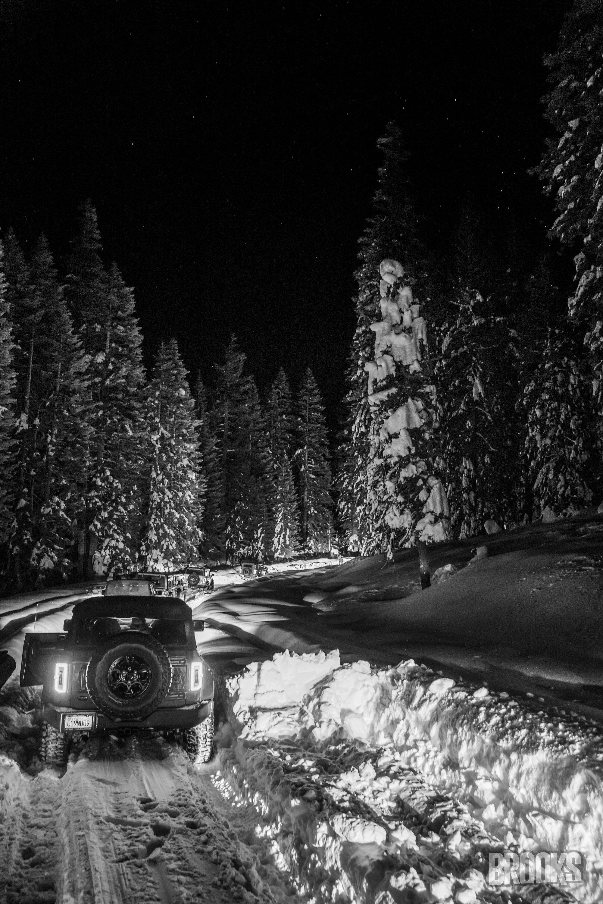 Ford Bronco 20+ Broncos hit the mountain to find some snow... lessons were learned MJB01162