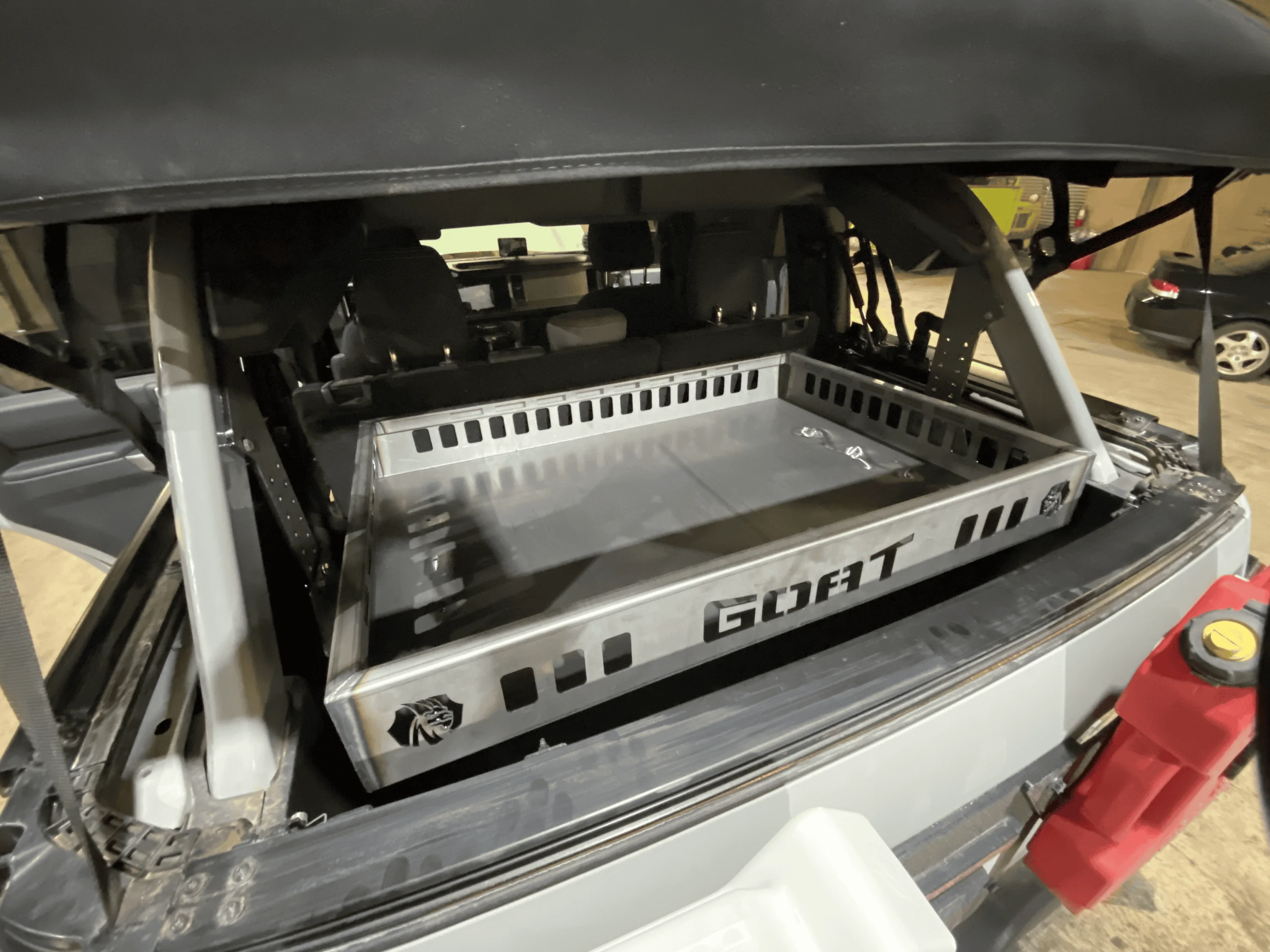 Ford Bronco GOAT FABRICATION ADJUSTABLE CARGO BASKET IMG_6698