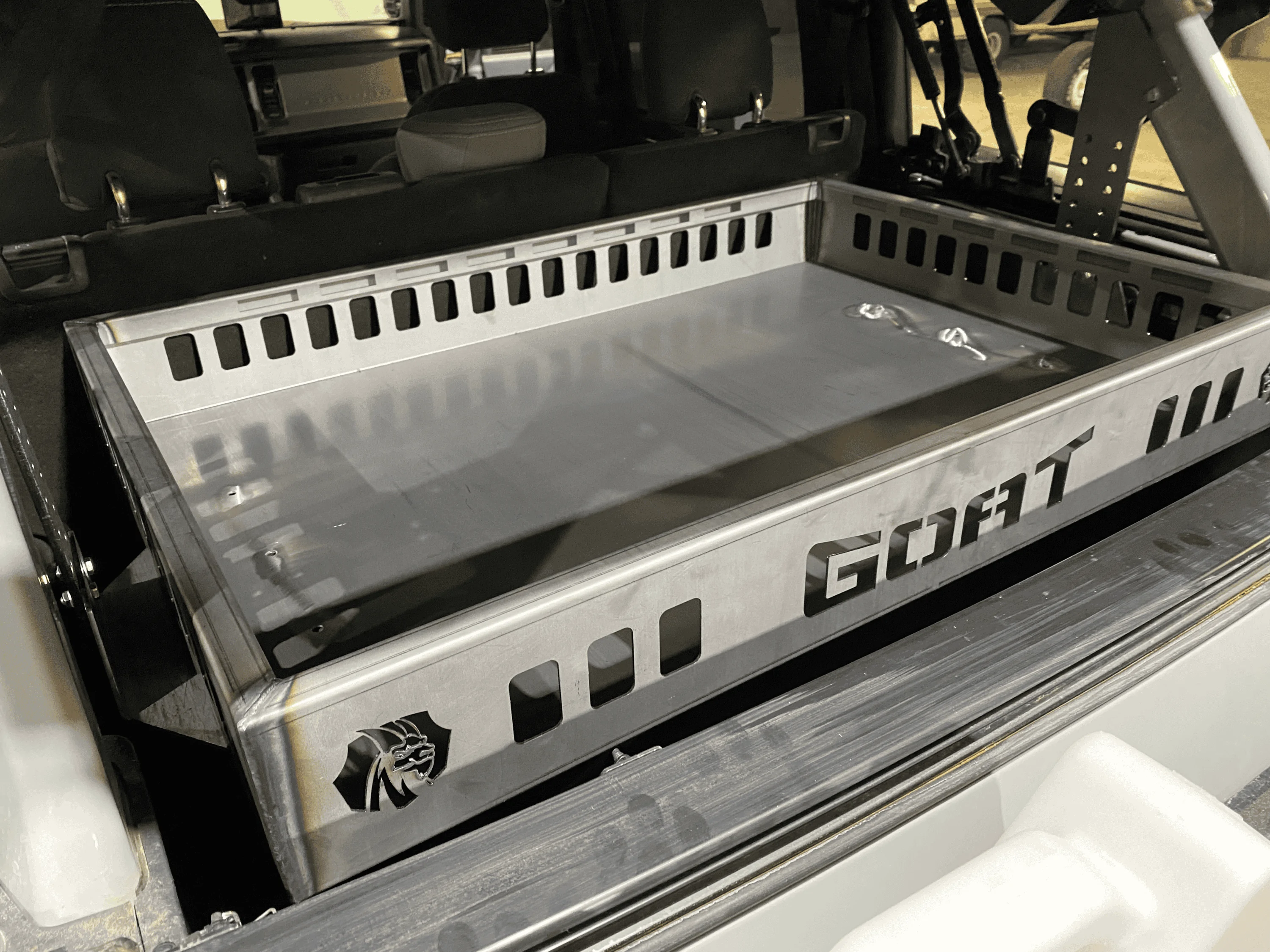 Ford Bronco GOAT FABRICATION ADJUSTABLE CARGO BASKET IMG_6697 4