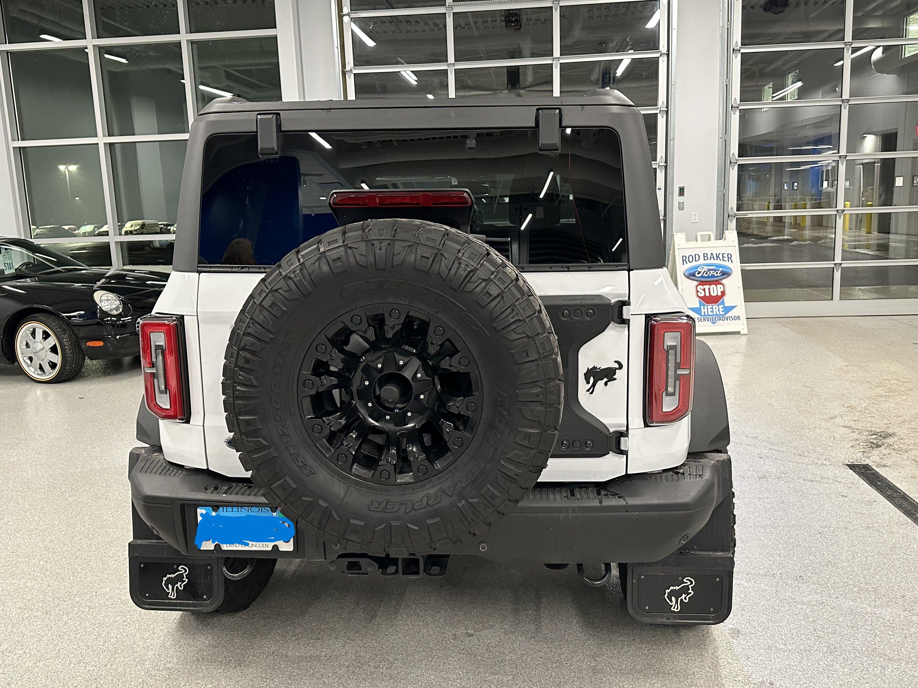 Ford Bronco Braptor Tailgate Support on Standard Bronco IMG_7565