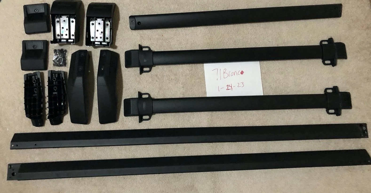 Ford Bronco Factory 4 Door Roof Rack (3 cross bars) for Hardtop IMG_8959
