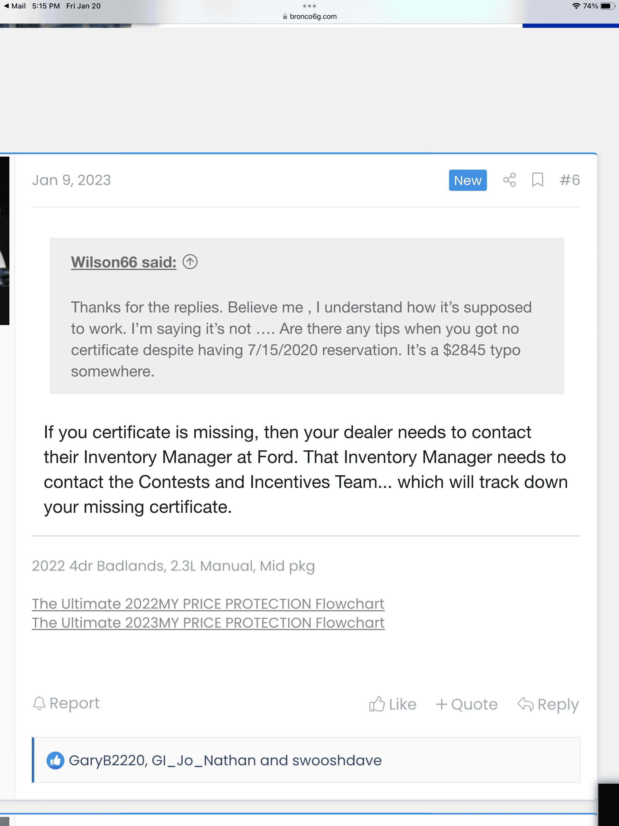 Ford Bronco 📬 Scheduling Emails Received 1/26/23 !! 🙌 Don't lose hope Bronco'ers 77BDF194-01FC-4919-B262-FCF53114C250