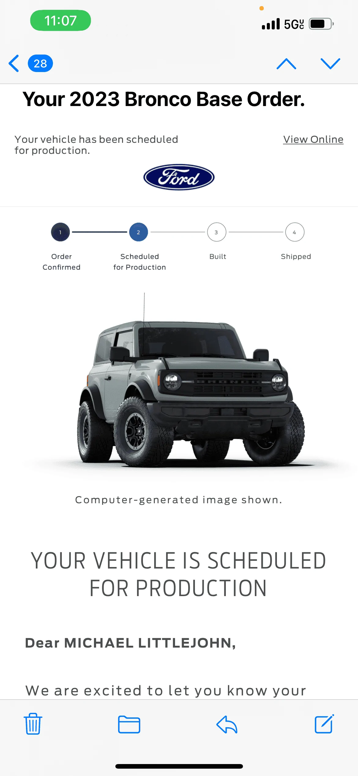 Ford Bronco This just happened F56F739B-2DA3-4185-BDA4-0976D587020E