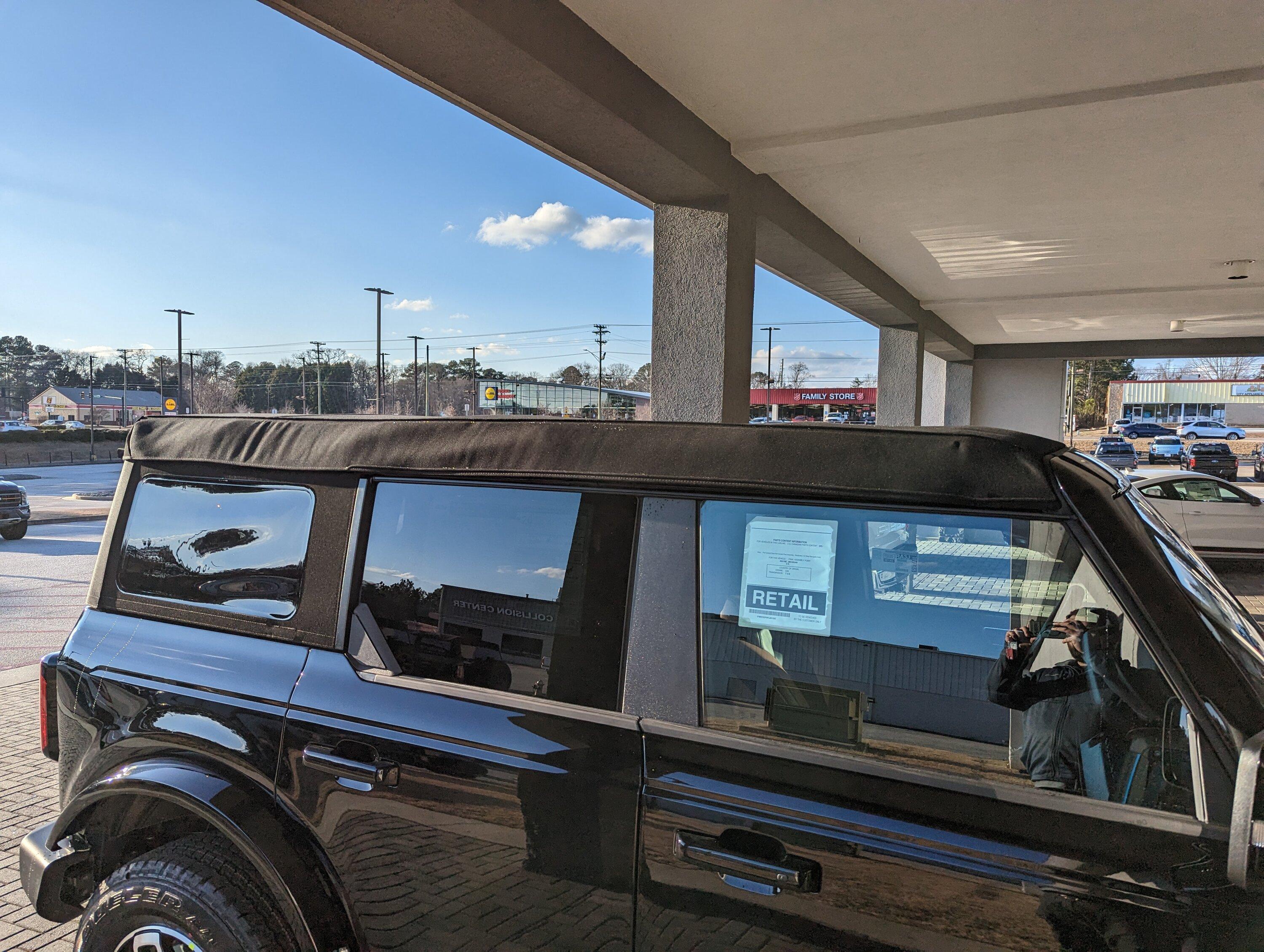 Ford Bronco Updated Soft Top design improvements spotted on 2023MY Bronco PXL_20230126_214919692