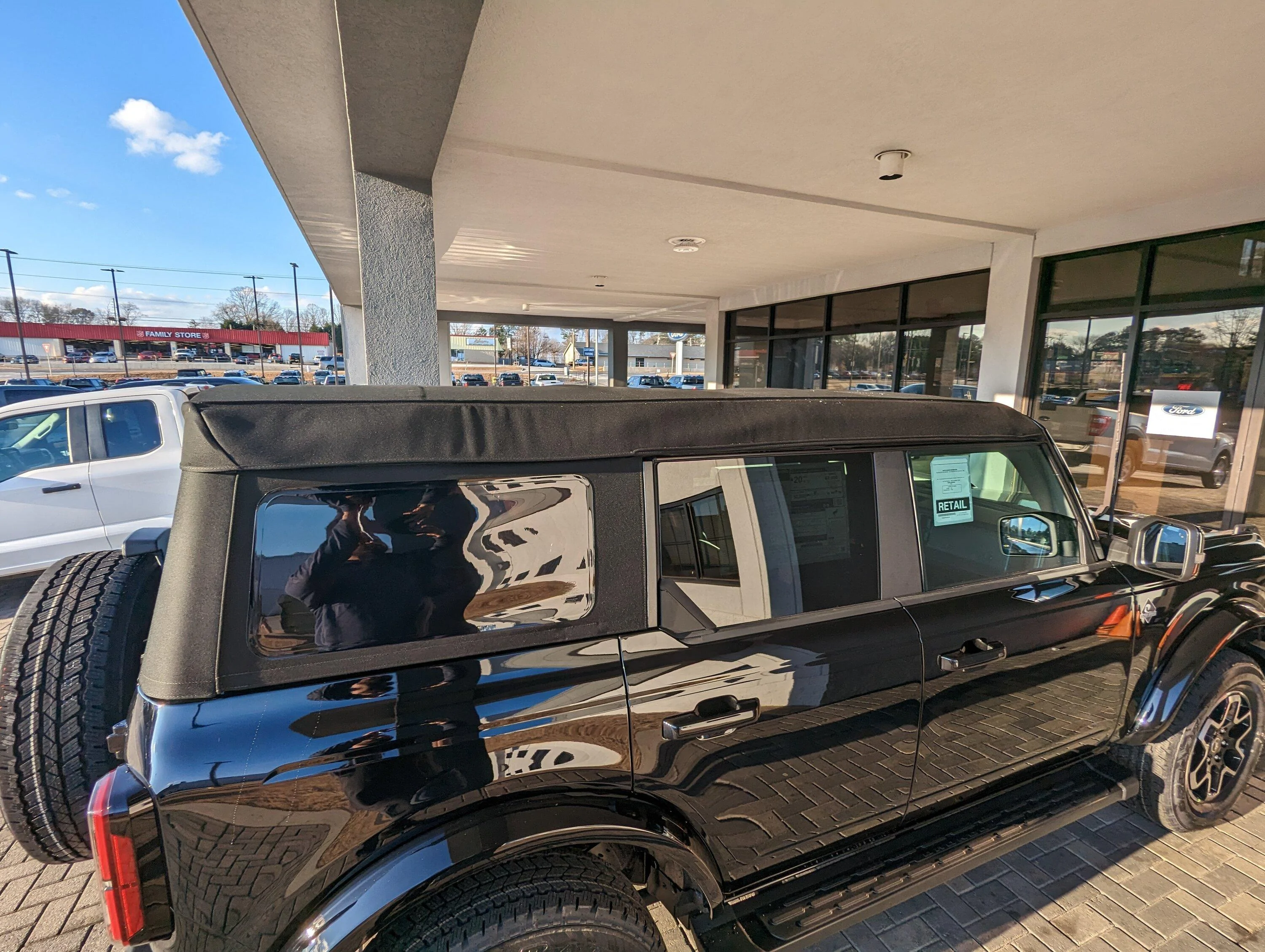 Ford Bronco Updated Soft Top design improvements spotted on 2023MY Bronco PXL_20230126_214932475