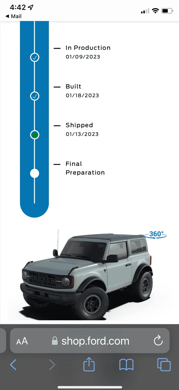 Ford Bronco Mongo is getting his BadSqatch woo hoo 1674780173933