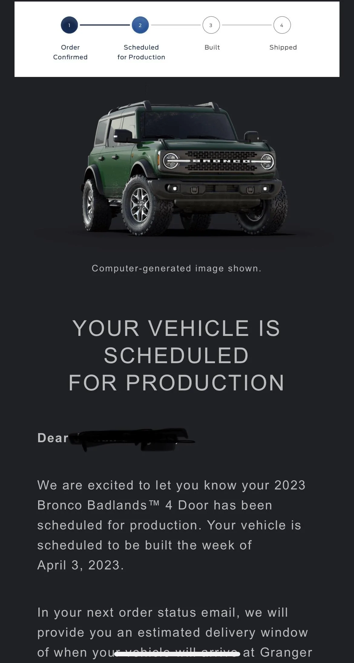 Ford Bronco $2500 Order Incentive, 2023 Allocation & More News - Granger Ford EA02EA19-D519-441D-BFB1-B1C1D64AC2AB