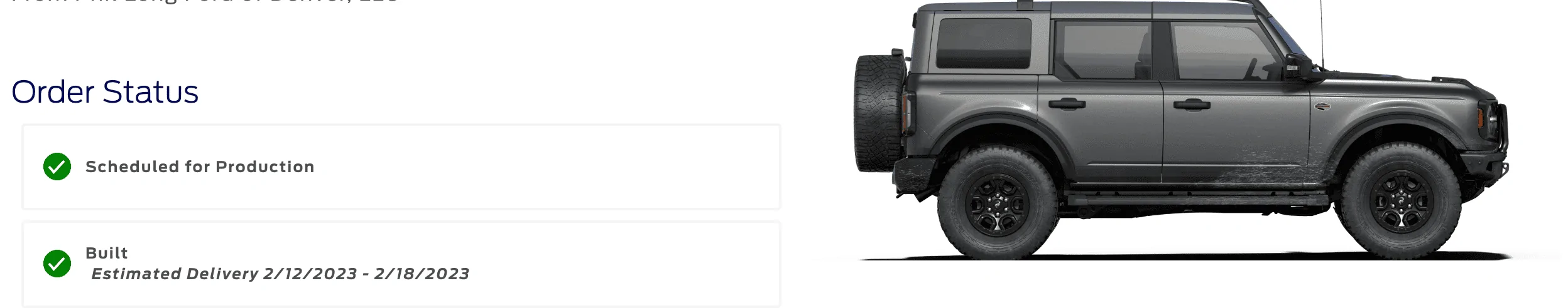 Ford Bronco 01/23/2023 Build Week Screen Shot 2023-01-27 at 10.20.33 AM