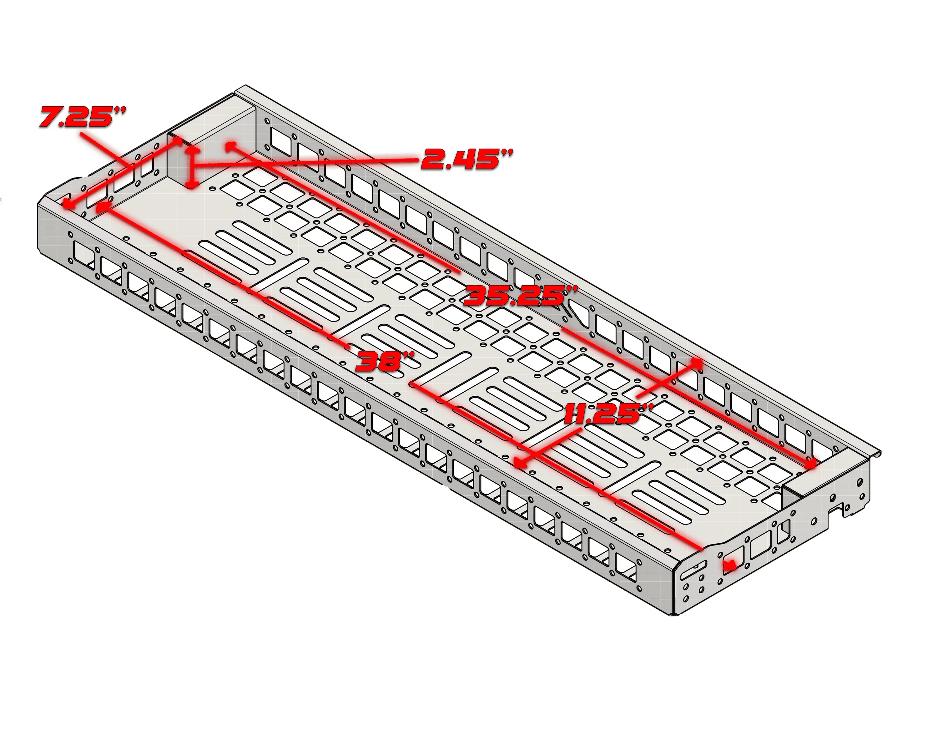 Ford Bronco M2M THE FIRST CARGO FLIP UP TRAY (hydraulically assisted) 1674843308760