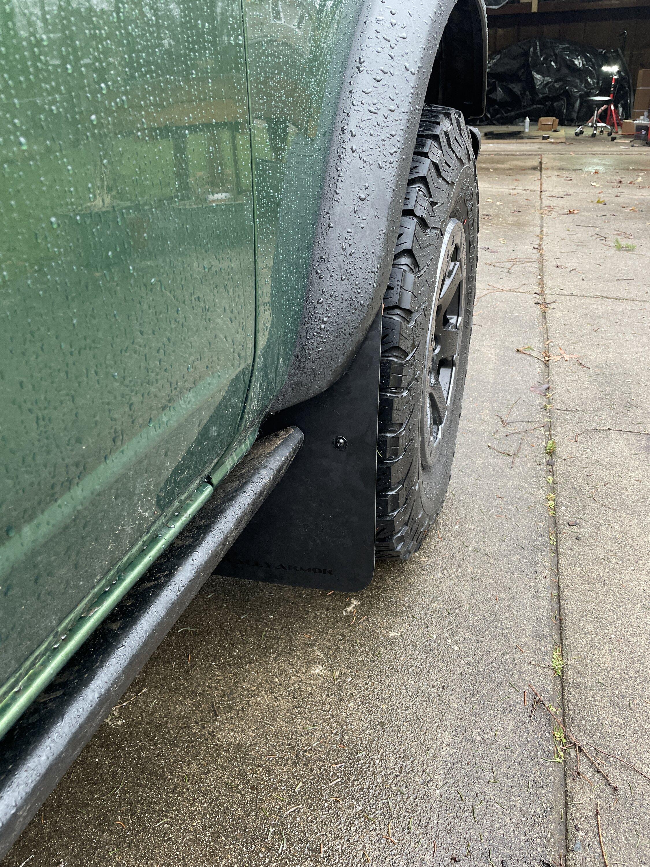 Ford Bronco Controversial subject here.....mud flaps. B6830BA2-B4C4-4B0D-B72D-CC122332F2D0