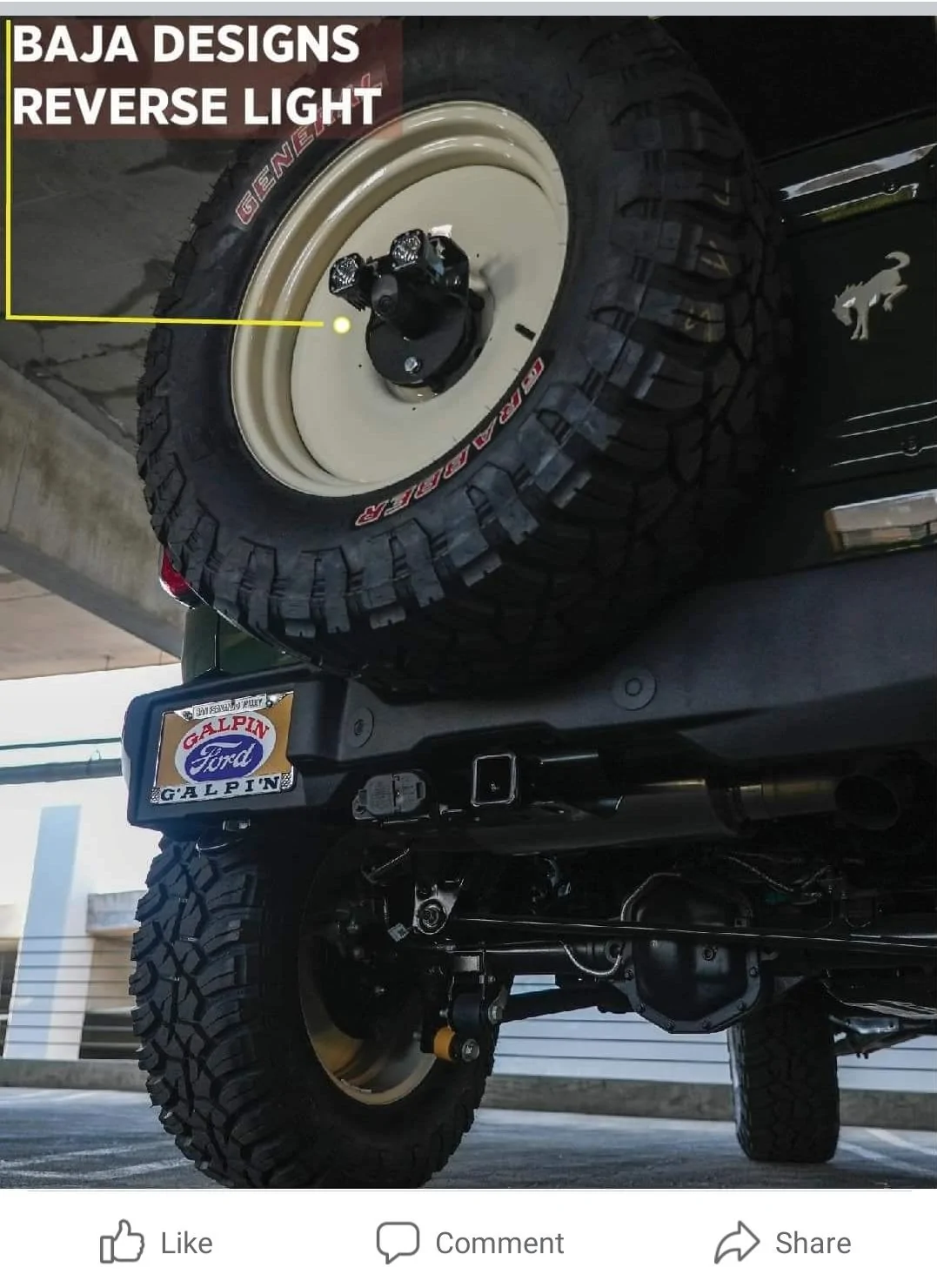 Ford Bronco Heritage Bronco Custom Build by Galpin Auto Sports | Land Rover Custom Green, 37" Tires, 20" Wheels, Raptor Grille & More Screenshot_20230128_170520_Facebook