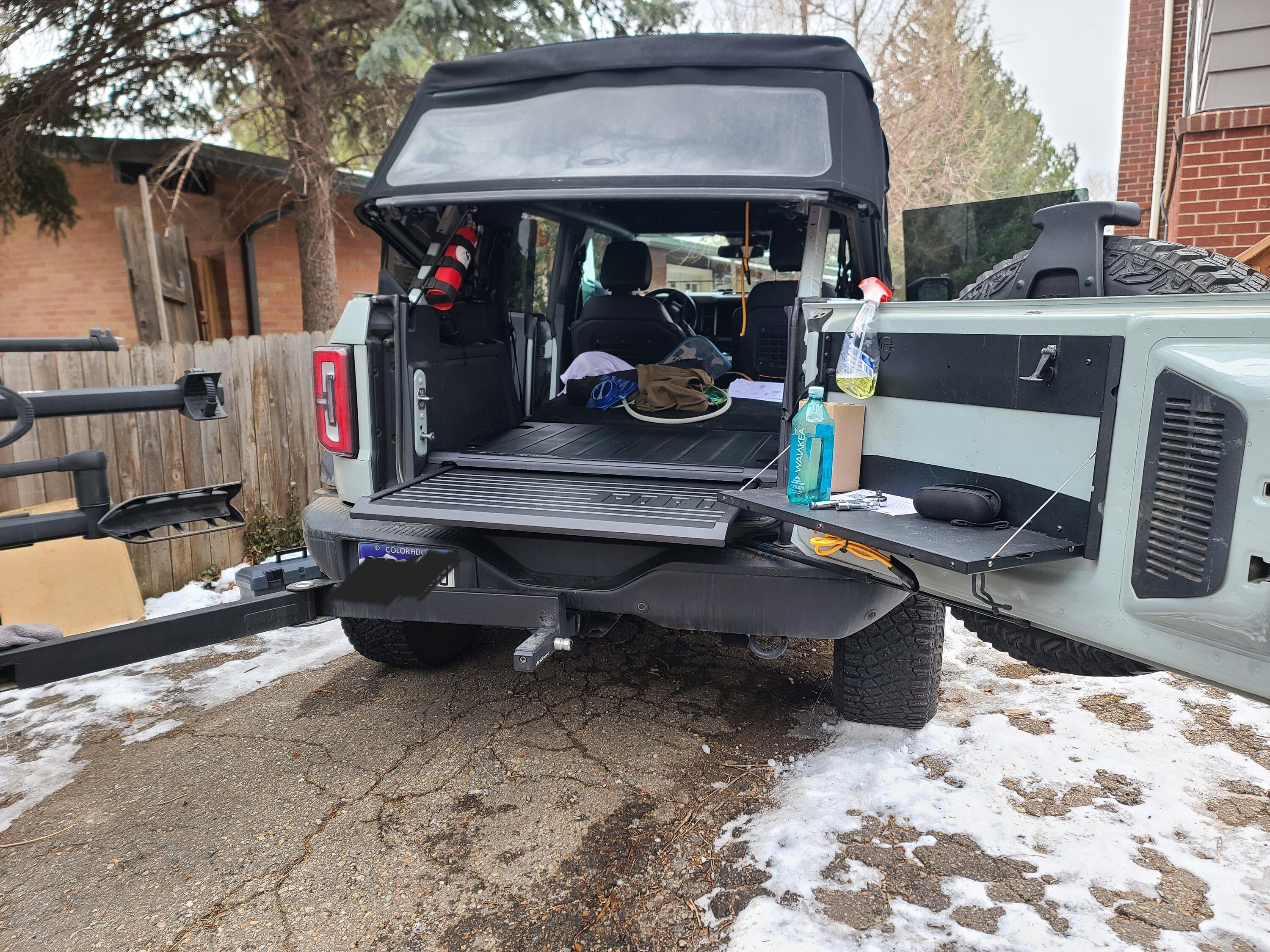 Ford Bronco Slide out tailgate install - '21 BL Sas 20230128_141721