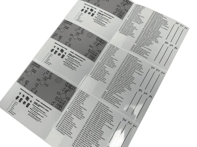 Ford Bronco StickerFab Version 2.0 Fuse Box Labels (2021-2023 All Broncos inc Raptor) 1675000326174