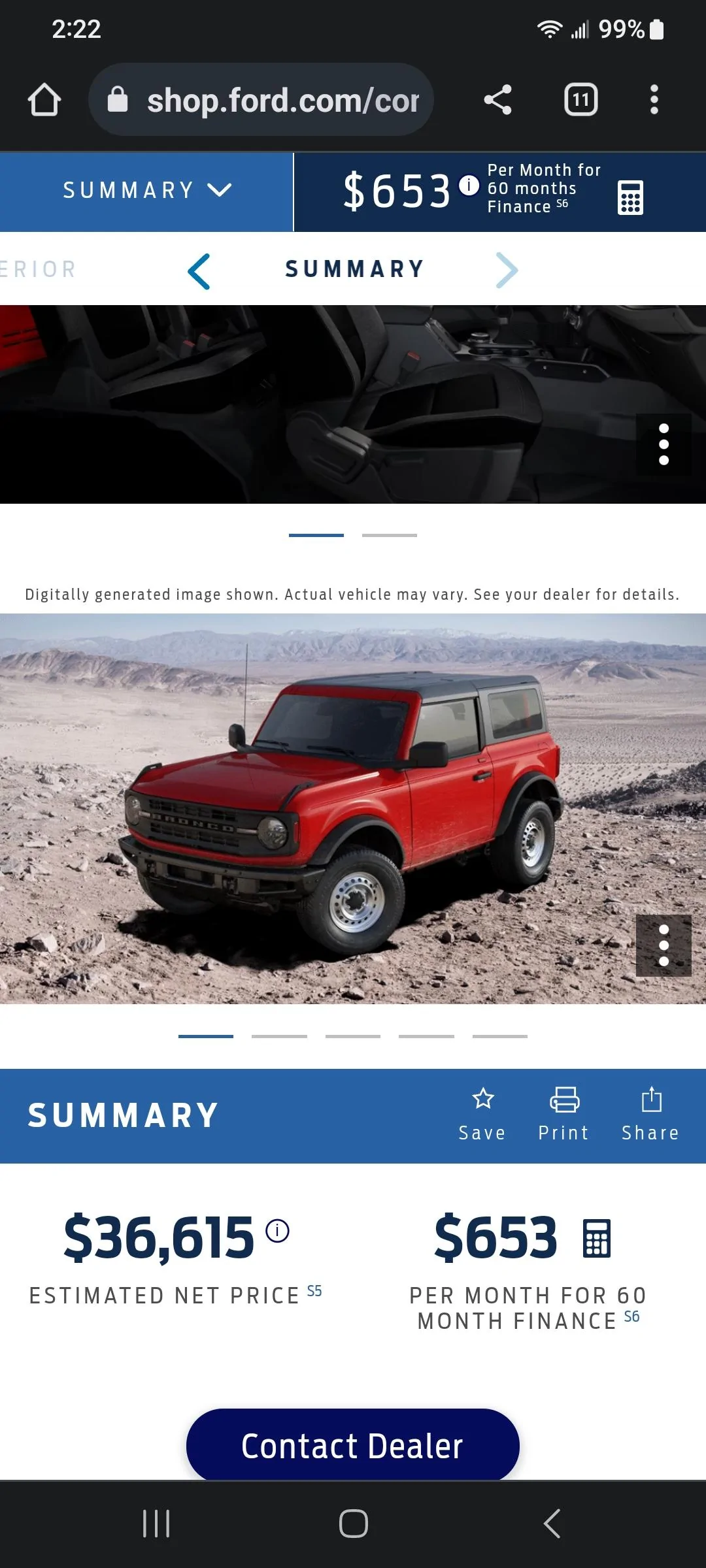 Ford Bronco Prospective Buyer looking for input. Screenshot_20230129_142217_Chrom