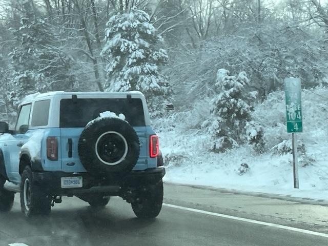 Ford Bronco Robin's Egg Blue Bronco Heritage Editions Spotted, both 2 and 4 door late last week IMG_9044