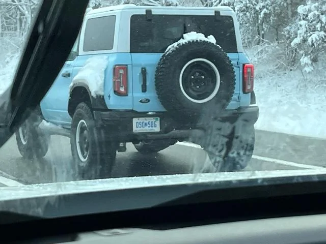 Ford Bronco Robin's Egg Blue Bronco Heritage Editions Spotted, both 2 and 4 door late last week IMG_9045