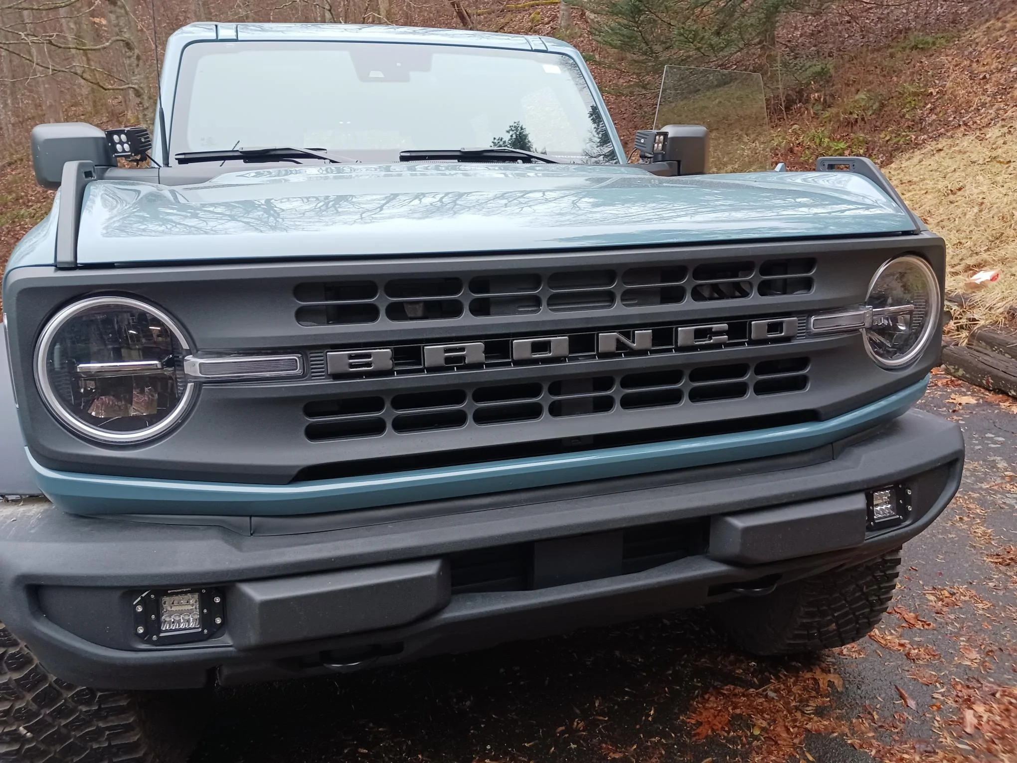 Ford Bronco Hyper dipped my beauty rings stealth gray. coor