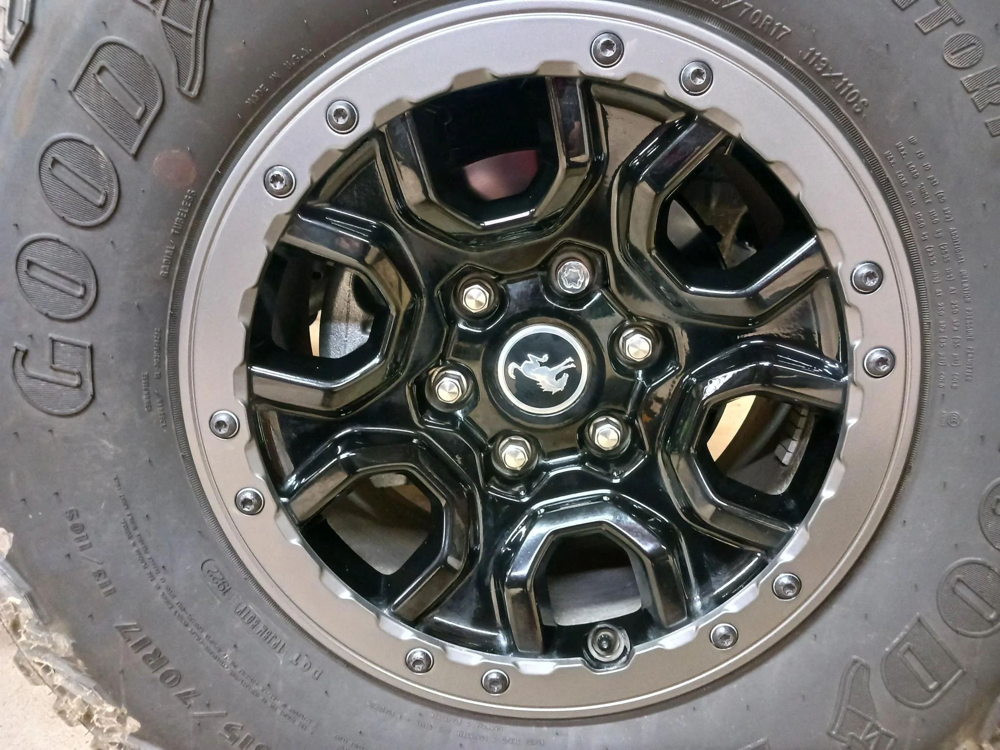 Ford Bronco Hyper dipped my beauty rings stealth gray. color 3