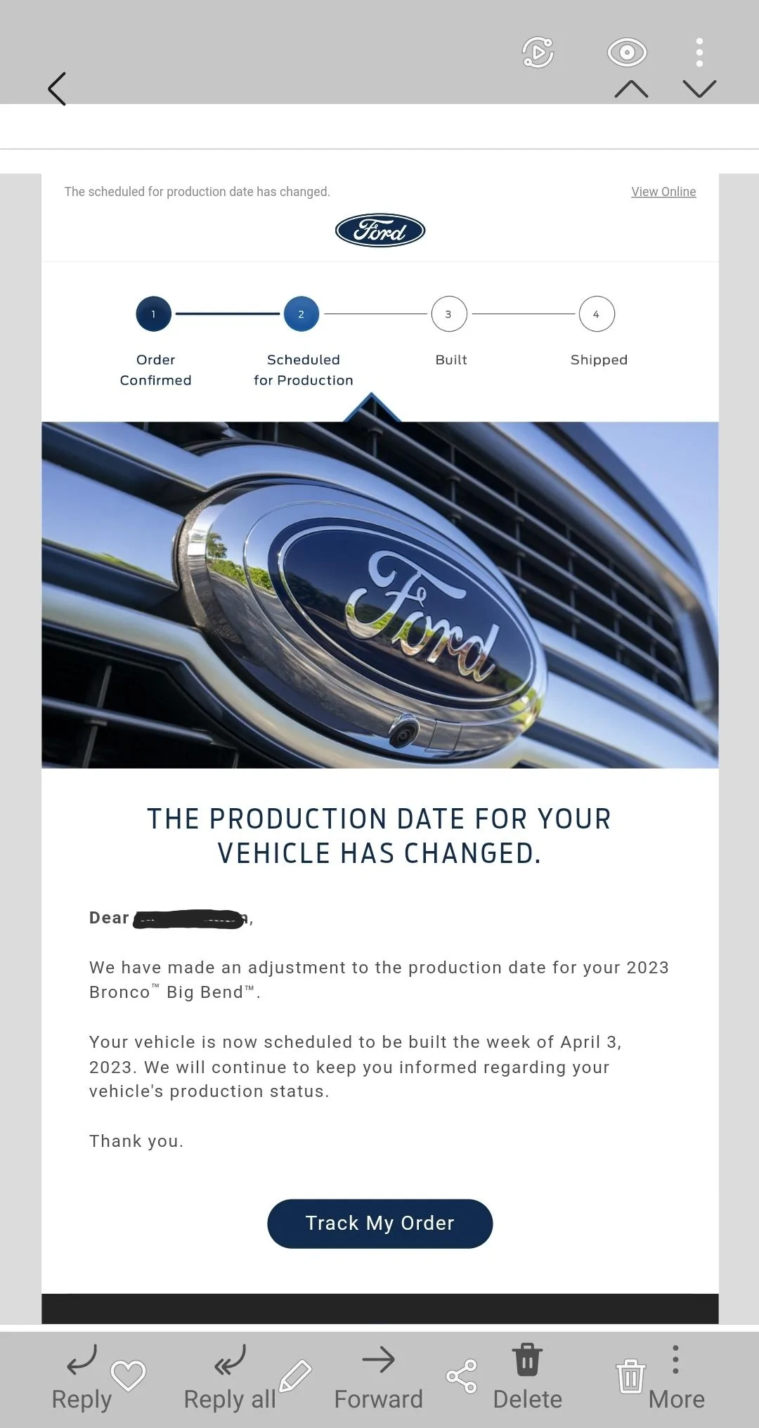 Ford Bronco Well that didnt take long, rescheduled Screenshot_20230131-201222_Gallery