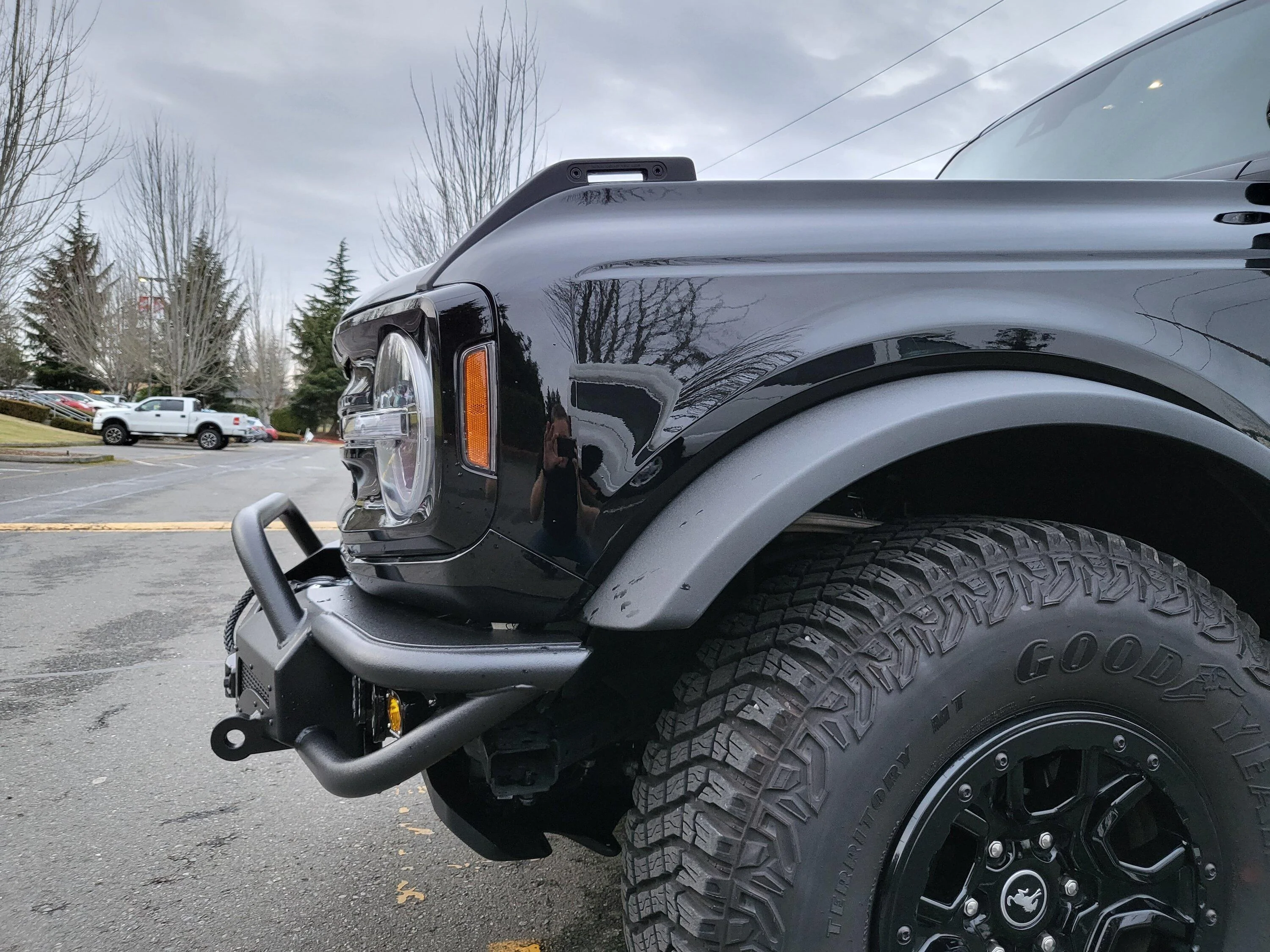 Ford Bronco BAMF Hybrid Bumper Installed 20230131_165325