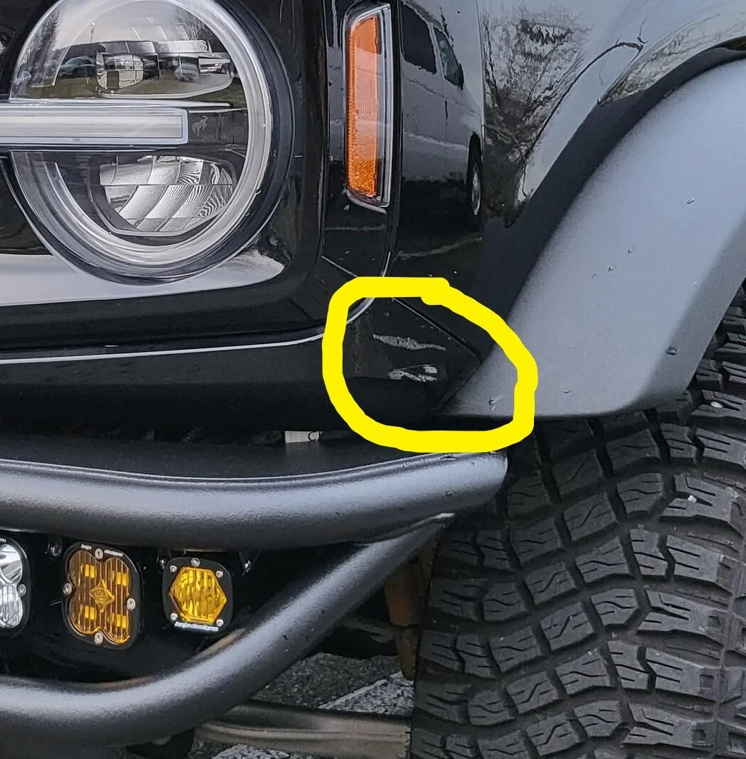 Ford Bronco BAMF Hybrid Bumper Installed b6g-bamf-install-dmg-hilit