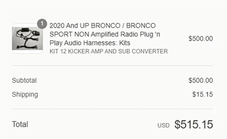 Ford Bronco DIY - Awesome Bronco base sound system upgrade with subwoofer for under $1,500  without losing space! 1675238173459