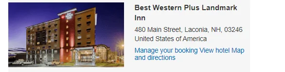 Ford Bronco Hotel recommendations for Off-Roadeo, NH 1675263634699