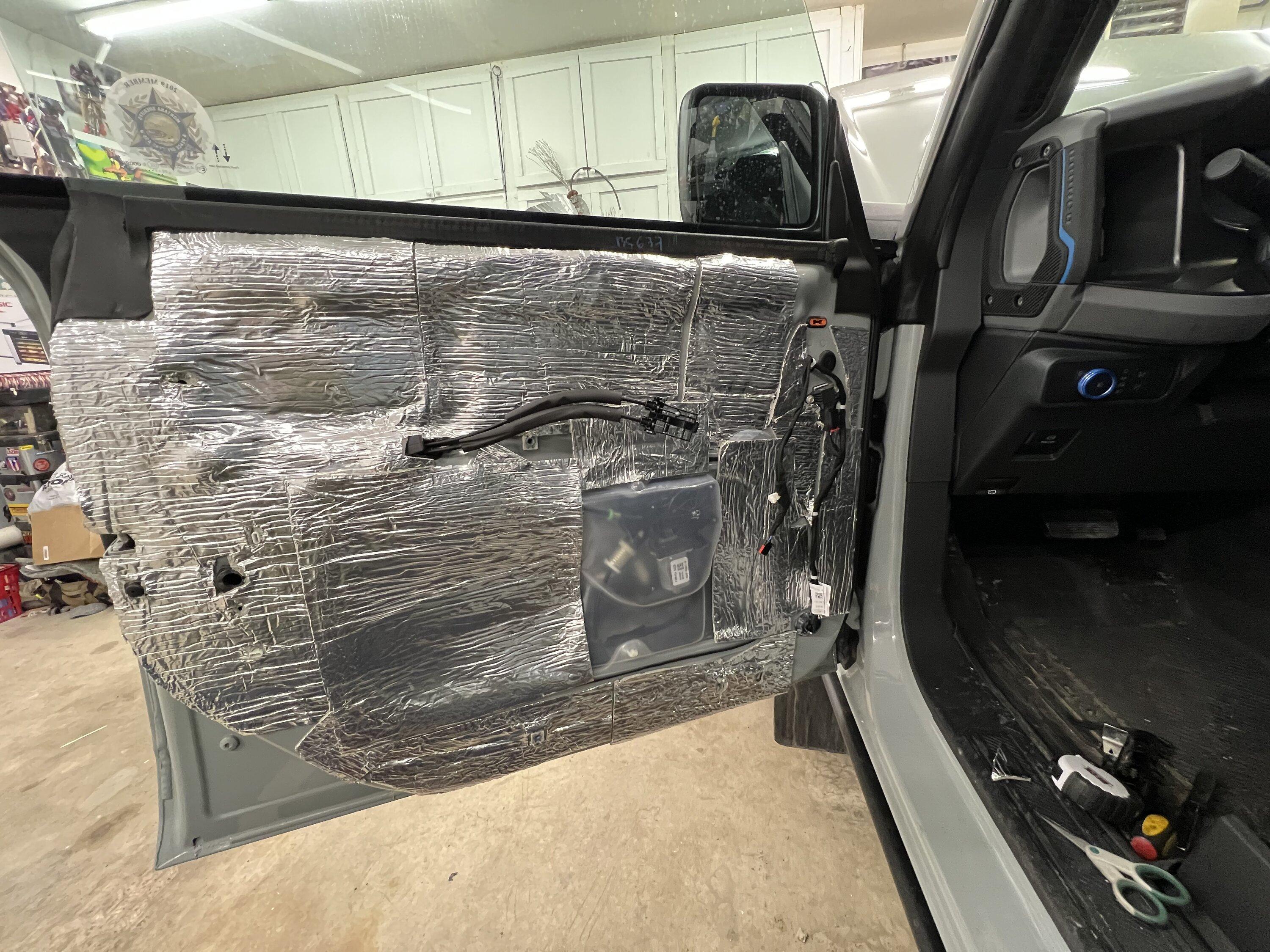 Ford Bronco Door , side panels , cargo floor - sound deadening Day 2 A08A415E-5D4C-4DEA-8CF1-3AF50CDB0C2E