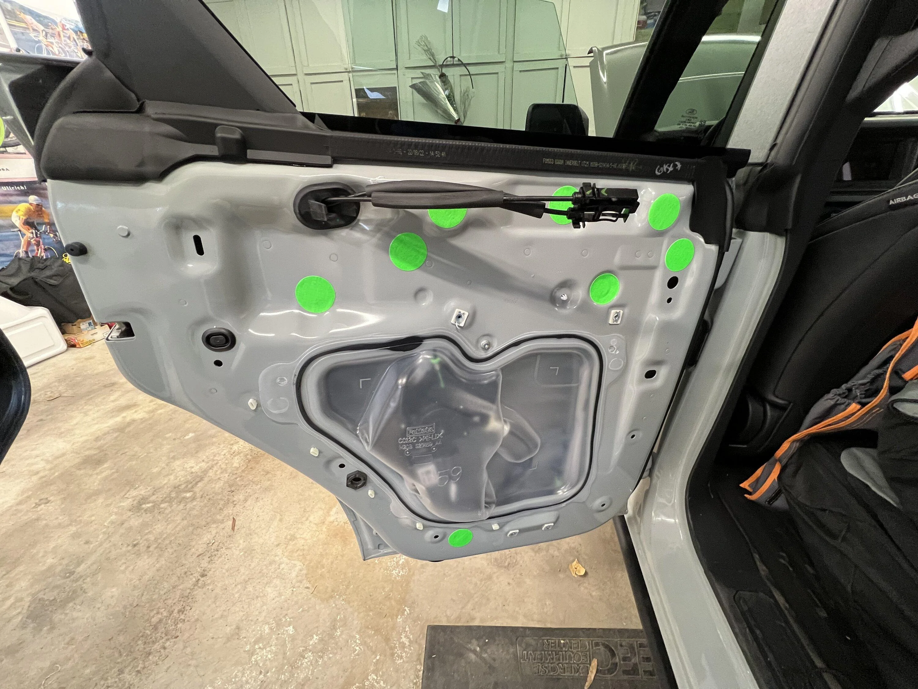 Ford Bronco Door , side panels , cargo floor - sound deadening Day 2 AF5A7EE2-B5D6-46BD-89F5-49DEBB7DD0D4