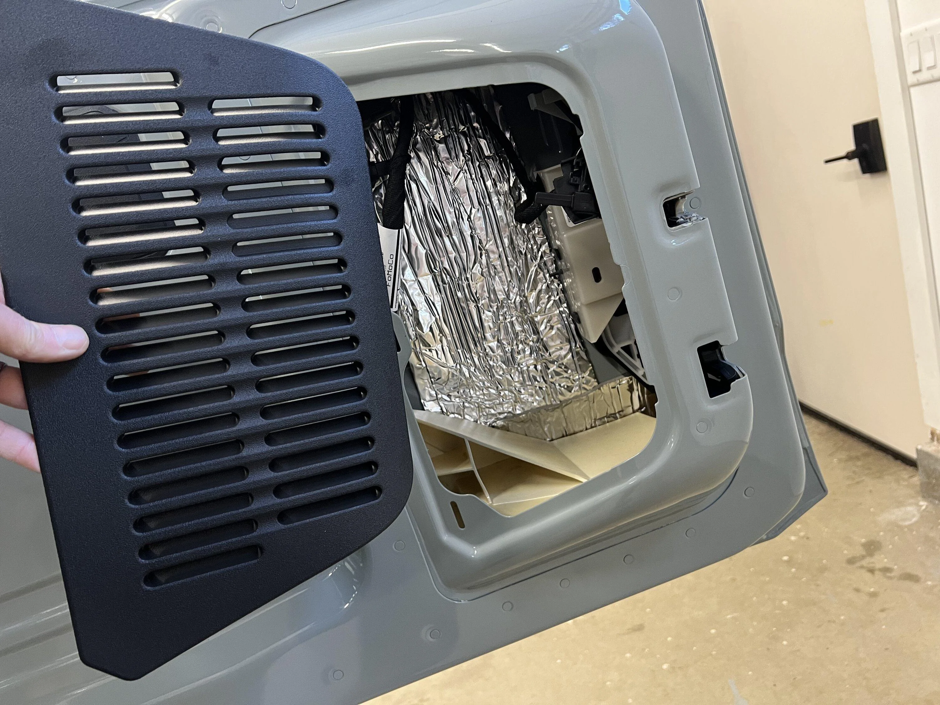 Ford Bronco Door , side panels , cargo floor - sound deadening Day 2 33221C6F-79E8-4AE2-8AC9-2CC9348F4617