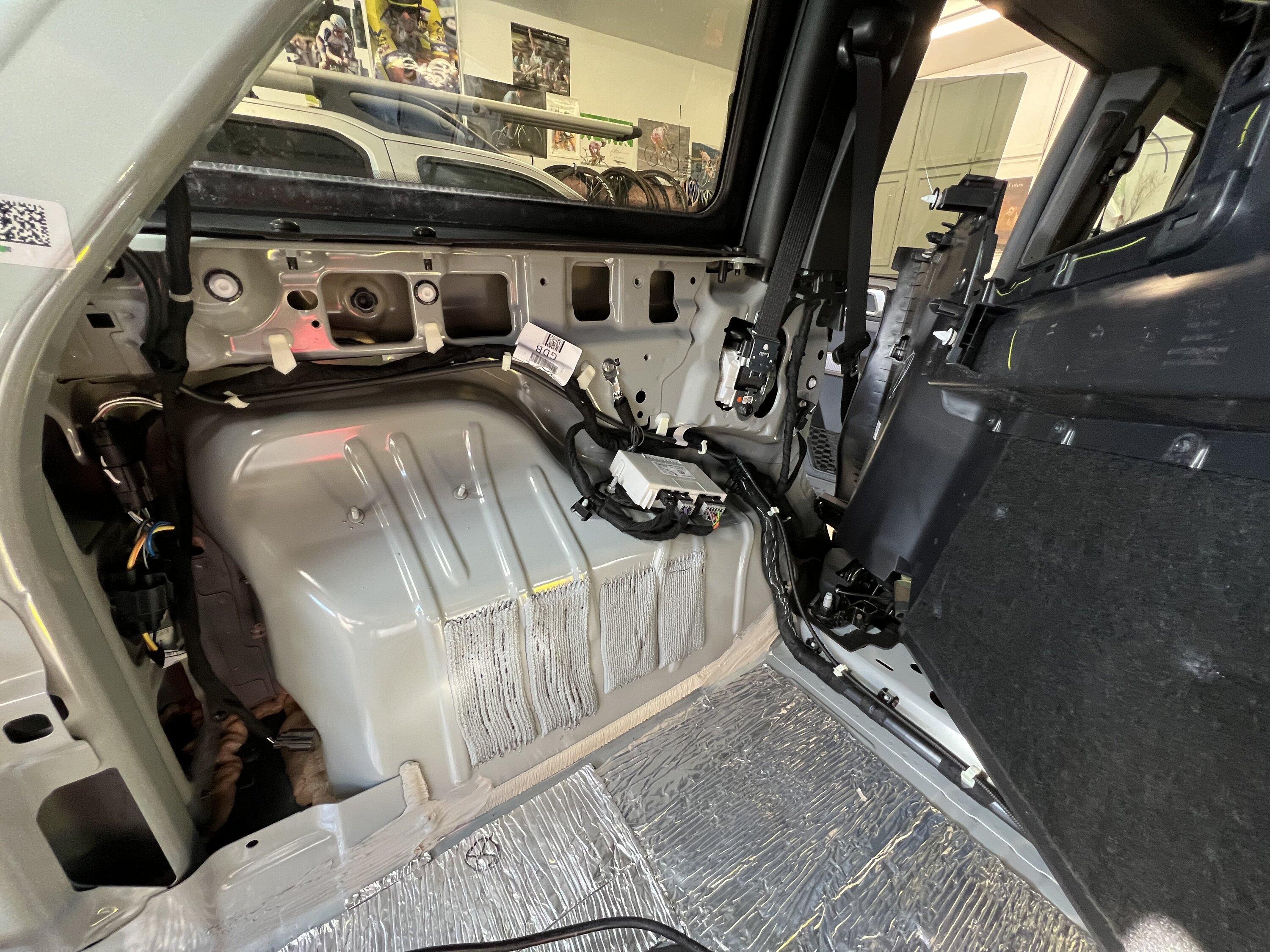 Ford Bronco Door , side panels , cargo floor - sound deadening Day 2 9D05615E-582E-4162-BBFA-DF8E6BAD81A6