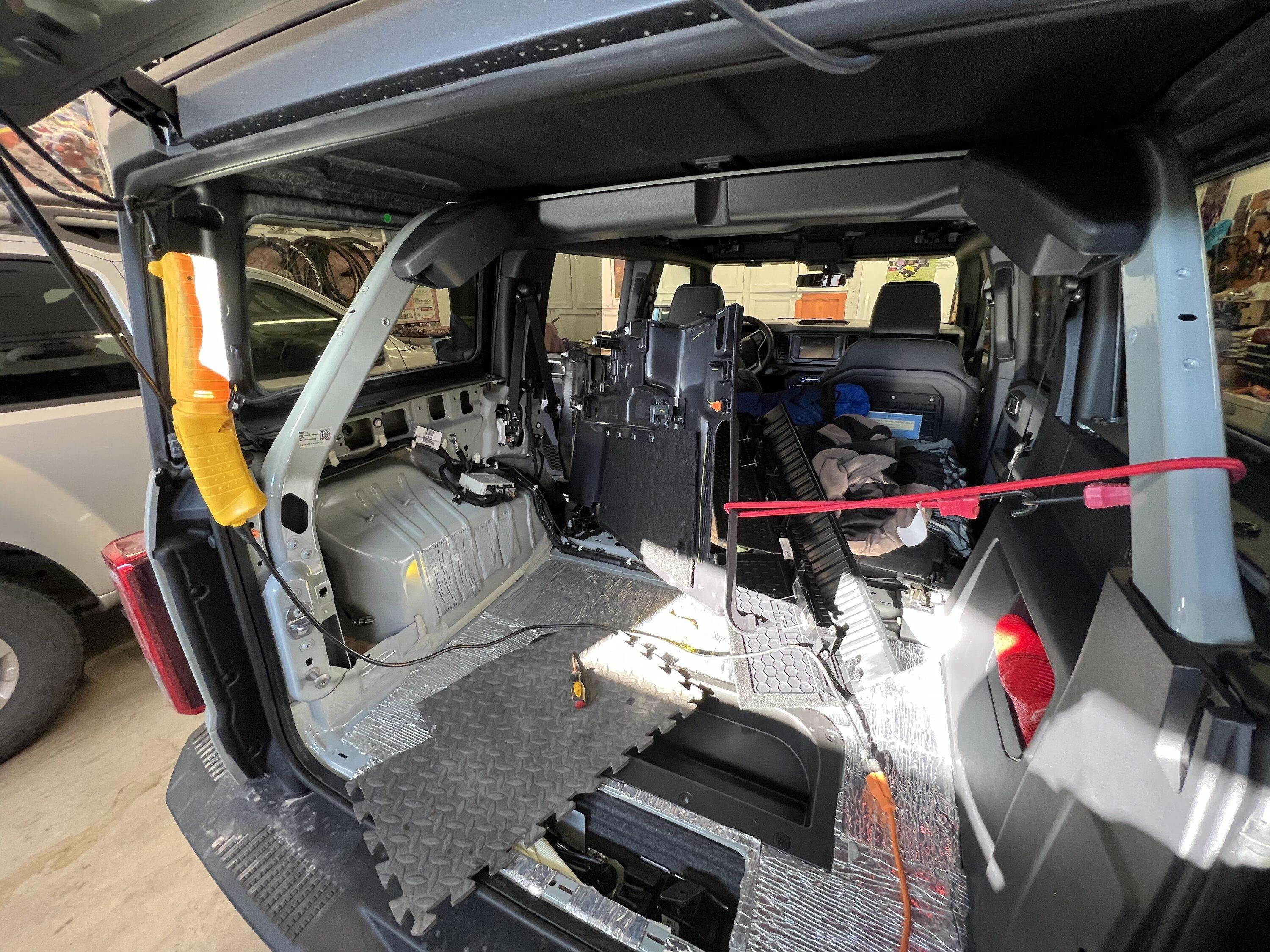 Ford Bronco Door , side panels , cargo floor - sound deadening Day 2 C7AF4C7A-B43A-4D07-B283-75C351EE1119