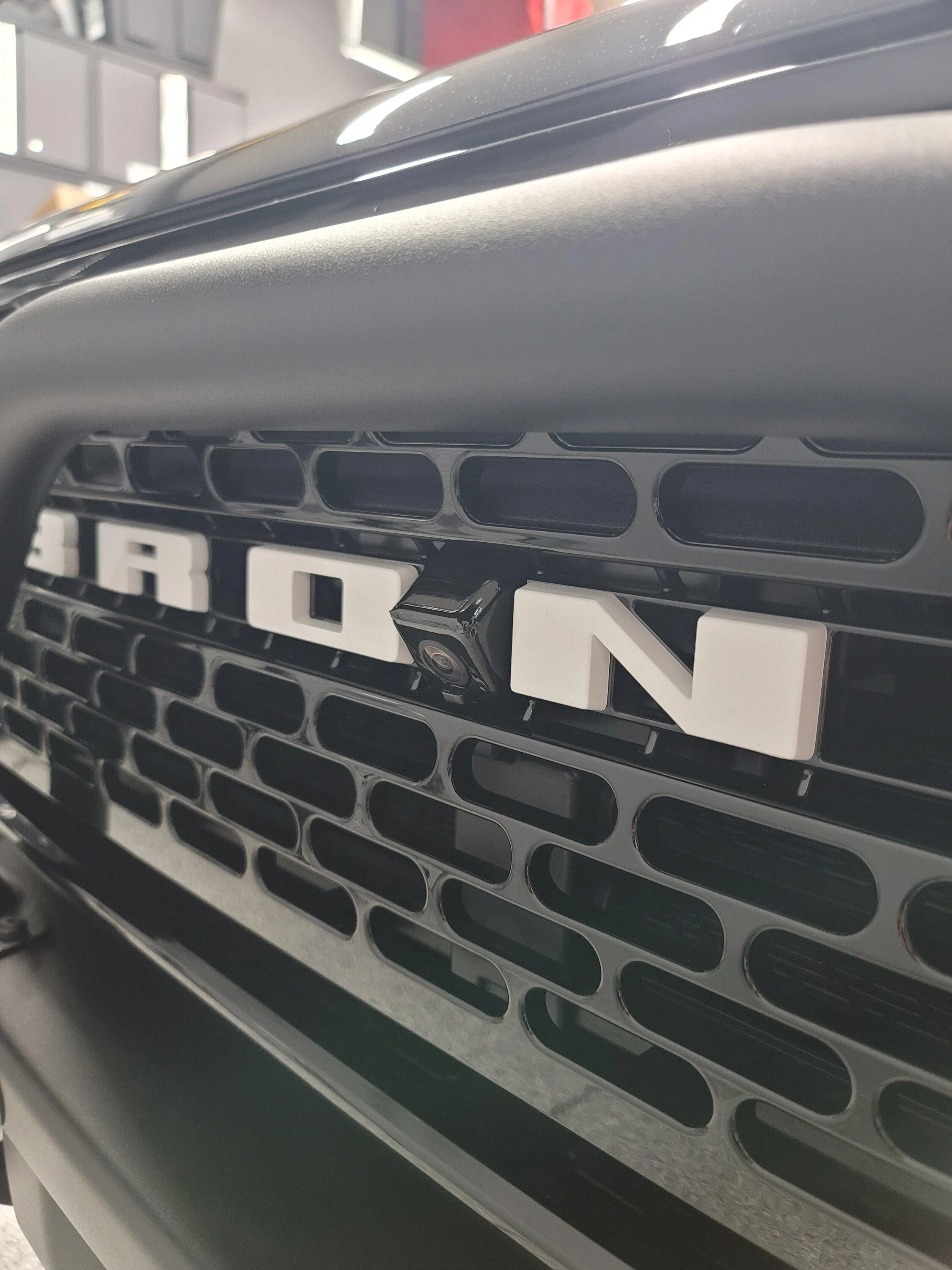 Ford Bronco IAG Gloss Black Grille installed 20230201_212716