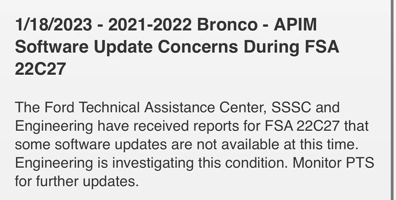 Ford Bronco Reverse camera not turning off when shifting to Drive 132438FA-D551-4322-8F5B-C928CB6A0B6F