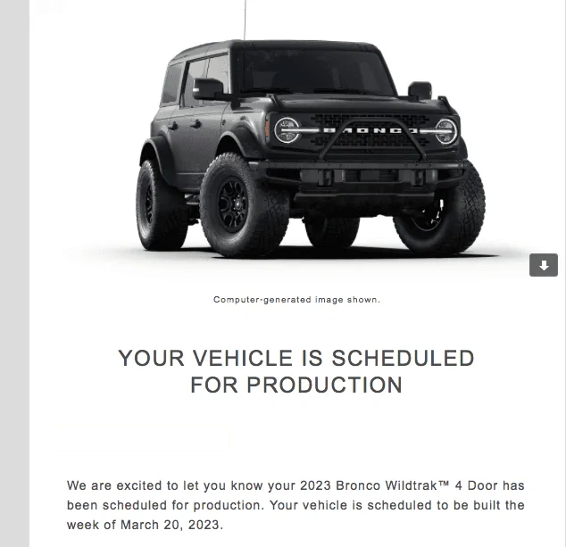 Ford Bronco 📬 Scheduling Email Now Arriving 2/2/23 !! 🙌 Screen Shot 2023-02-02 at 7.57.18 AM