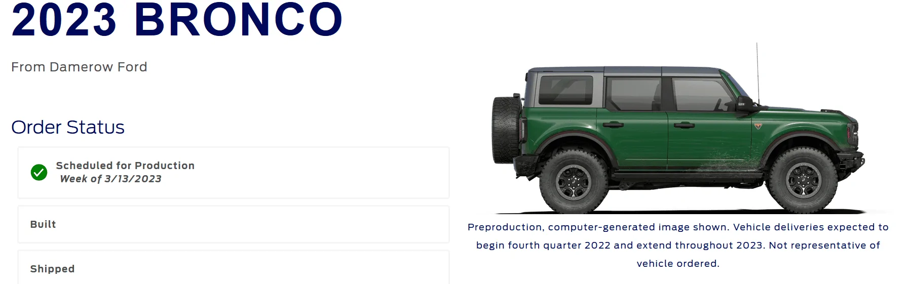 Ford Bronco Portland Area Dealer Discussions 1675364217823