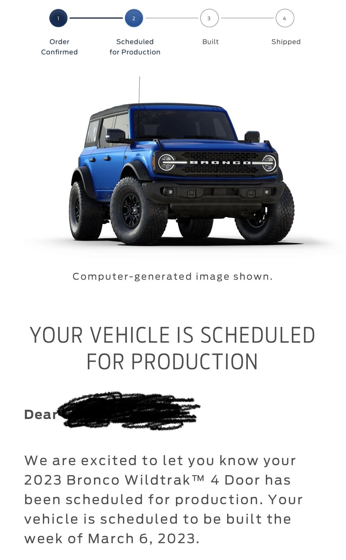 Ford Bronco 03/06/2023 Build Week F7F87096-1CAA-439E-A561-69632B76A8FB