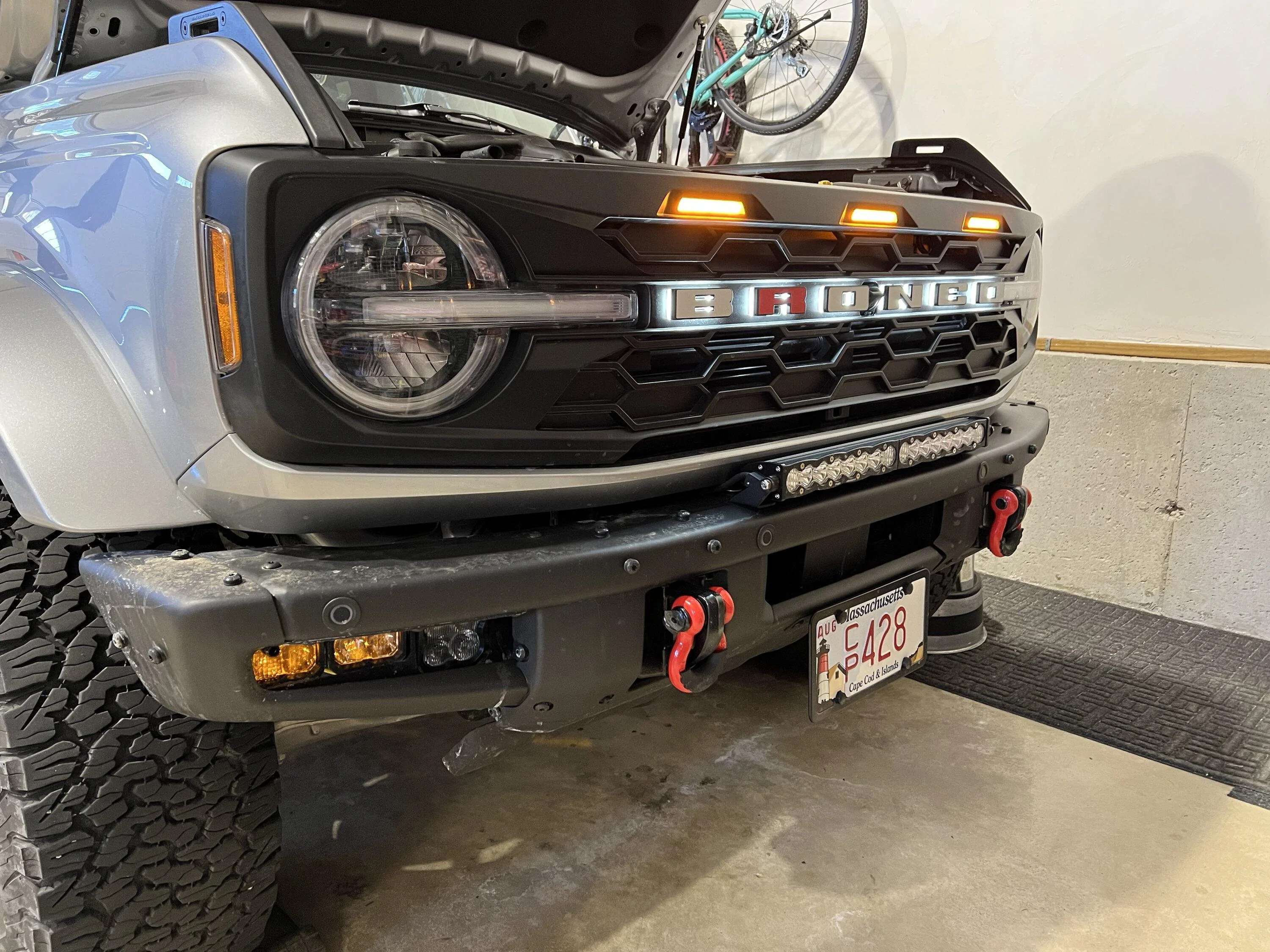Ford Bronco Installing Oracle LED grill letters. Need advice please. front