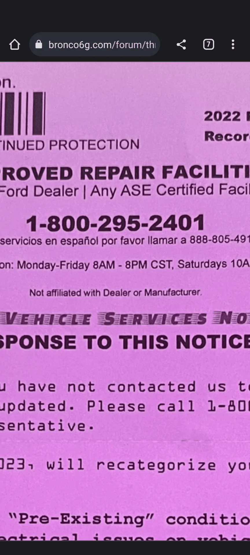Ford Bronco Is this a scam? Screenshot_20230204-140705