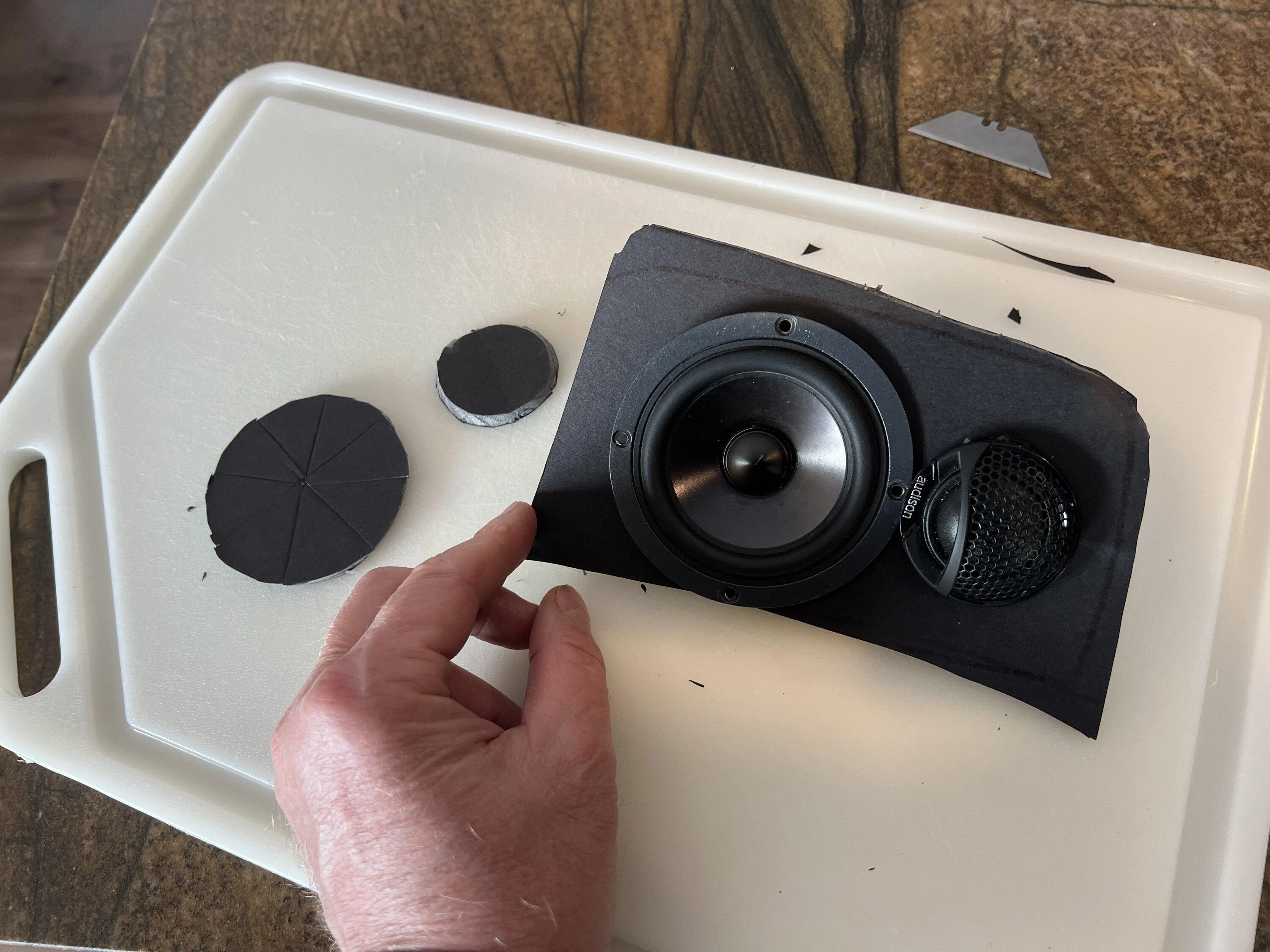 Ford Bronco Dash midrange / tweeter modification pods Rainbow 3” / Audison 2.1 FE7509EC-7BA7-405D-8432-B253549C29D3