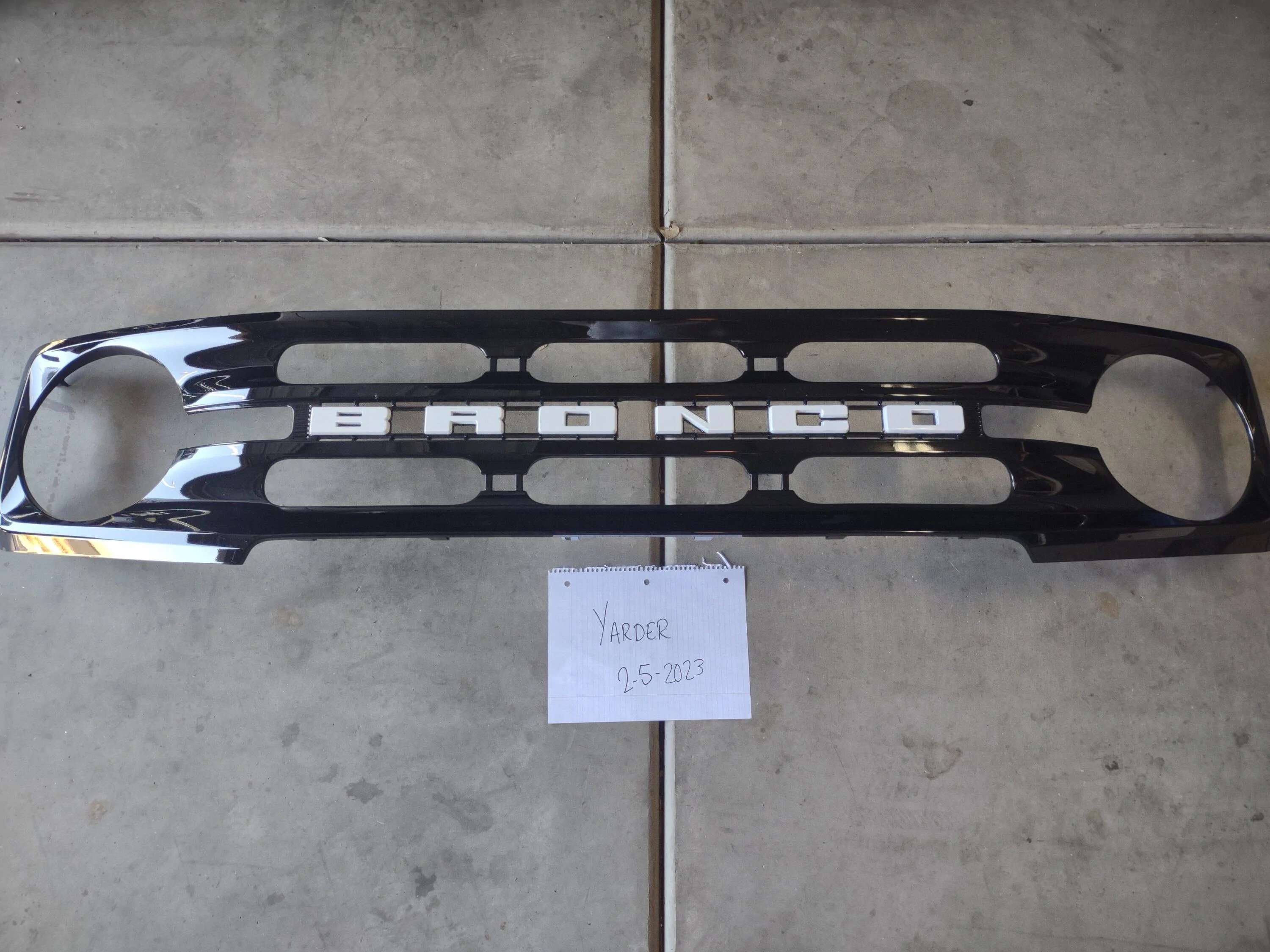 Ford Bronco OBX Grille - Gloss Black - $350 IMG_20230205_121306390